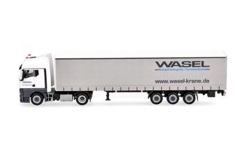 HER321235 - MAN TGX GX 4x2 with 3-axle WASEL curtain-sided trailer