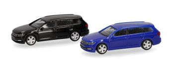 HER013772-003 - VOLKSWAGEN Passat Variant in black and blue – 2-piece model kit