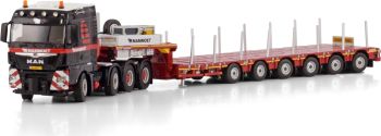 WSI410299 - MAN TGX XLX 8x4 with MANOOVR 6-axle trailer MAMMOET
