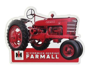 42055 - McCORMICK-Deering FARMALL embossed metal sign - 45x32 cm