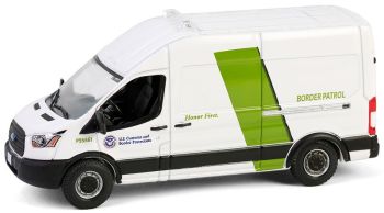 GREEN43035-E - FORD Transit 2020 white US Customs from the HOT PURSUIT series in blister pack