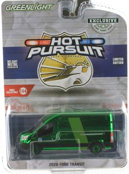 GREEN43035-EVERT - FORD Transit 2020 green US Customs from the HOT PURSUIT series in blister pack