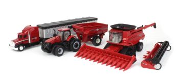ERT44384 - CASE IH 8250 Harvester Tractor Package CASE IH 340 Grain Trailer and CASE IH Truck Trailer