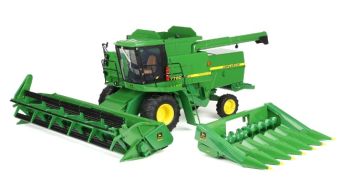 ERT45962OTP - John Deere 7720 Titan II combine harvester with 2 headers
