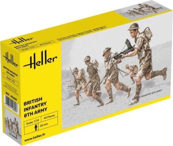 HEL49609 - British Infantry - 8th Army - Assembly and Painting Required