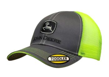 MC53080411CH - Grey cap with green mesh back for children JOHN DEERE