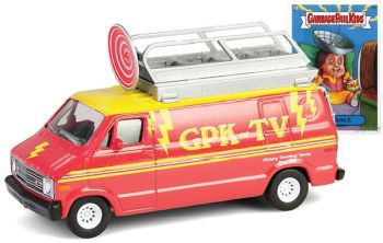 GREEN54110-D - DODGE B-100 1976 GPK-TV from the GARBAGEPAILKIDS series in blister pack