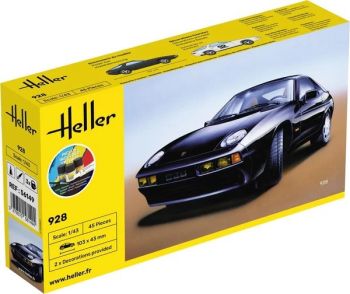 HEL56149 - Starter kit with paint and accessories - PORSCHE 928 to assemble