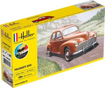 HEL56160 - Starter kit with paint and accessories - PEUGEOT 203 to assemble