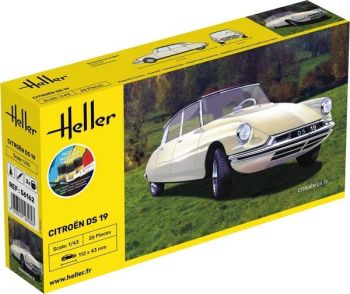 HEL56162 - Starter kit with paint and accessories - CITROEN DS 19 to assemble