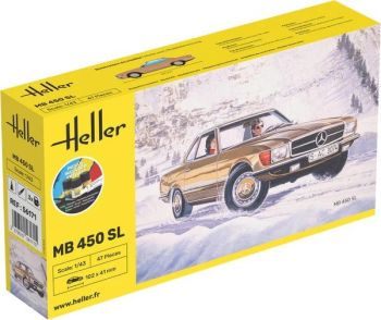 HEL56171 - Starter kit with paint and accessories - MERCEDES-BENZ 450 SL to assemble