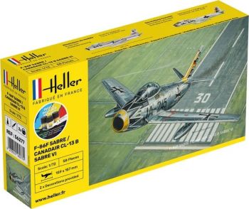 HEL56277 - Starter kit with paint and accessories - F-86F Sabre and CANADAIR CL-13 B Sabre VI to assemble
