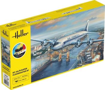 HEL56315 - Starter kit with paint and accessories - DOUGLAS DC6 Super Cloudmaster AIR France to assemble
