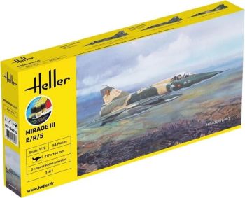 HEL56323 - Starter kit with paint and accessories - DASSAULT Mirage III E/R/5 to assemble