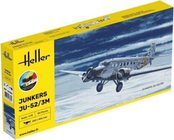 HEL56380 - Starter kit with paint and accessories - JUNKERS JU-52/3m to assemble