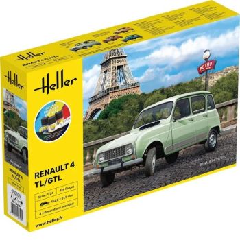 HEL56759 - Starter kit with paint and accessories - RENAULT 4TL/GTL to assemble