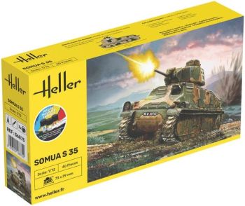 HEL56875 - Starter kit with paint and accessories – SOMUA S-35 tank