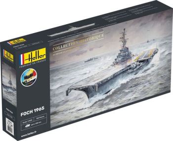 HEL57071 - Starter kit with paint and accessories - Battleship Foch