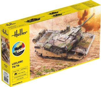 HEL57142 - Starter kit with paint and accessories – Leclerc T5/T6 tank