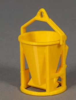 MSM5802/01 - Round concrete skip – Yellow – L.26.3 x W.27.6 x H.42.3 mm