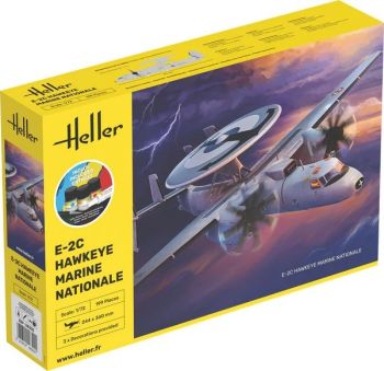 HEL58302 - Starter kit with paint and accessories – French Navy E-2C Hawkeye military aircraft