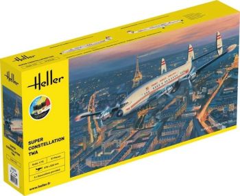 HEL58391 - Starter kit with paint and accessories - Super Constellation TWA