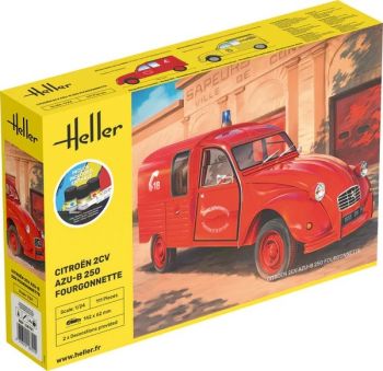 HEL58701 - Assembly and Paint Kit - CITROEN 2CV AZU 250 Fire Van