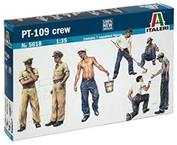 ITA5618 - PT 109 Crew and Accessories to assemble and paint