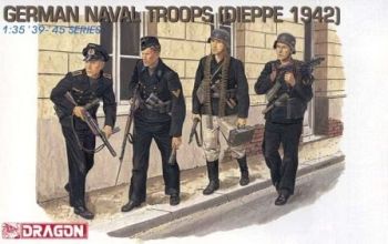 DRA6087 - German naval troops - Dieppe 1942 to be assembled and painted