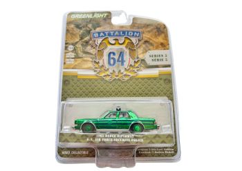 GREEN61050-E_VERT - DODGE Diplomat 1985 GREEN U.S. Air Force Security Police from the BATTALION 64 series in blister pack
