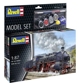 REV62167 - MODEL SET - BR 18 505 Locomotive with 2'3' T38 Tender to be assembled with paint