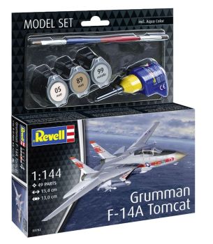 REV63782 - MODEL SET - GRUMMAN F-14A Tomcat fighter aircraft to assemble with paint