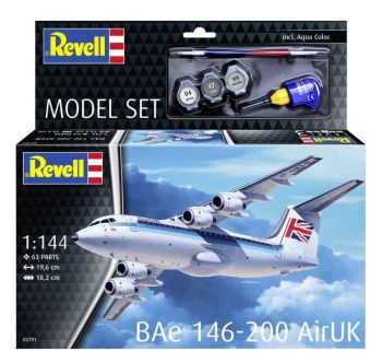 REV63791 - MODEL SET - Bae 146-200 aircraft - AirUK to assemble with paint