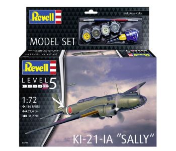REV63797 - MODEL SET - Ki-21-IA SALLY military aircraft to assemble with paint