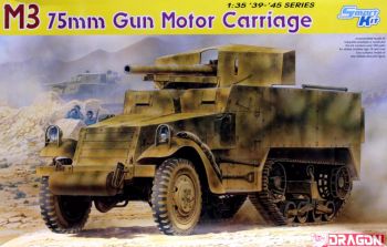 DRA6467 - M3 75mm self-propelled gun to be assembled and painted