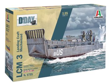 ITA6755 - LCM 3 Military Boat to assemble and paint
