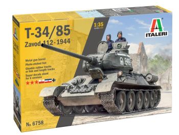 ITA6758 - T34/85 Zavod 112 1944 tank to assemble and paint