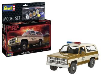 REV67724 - MODEL SET - CHEVROLET K5 Blazer 1985 - STRANGER THINGS to assemble with paint