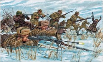 ITA6069 - Russian Infantry – Paintable Winter Uniforms