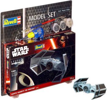 REV63602 - Model Set TIE Figh of Darth Vader STAR WARS with painting to assemble