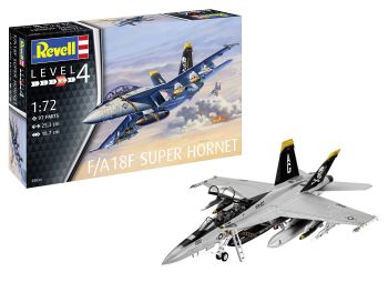REV63834 - MODEL-SET F/A-18F Super Hornet Fighter Aircraft with paint to assemble