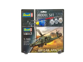 REV64985 - Model Set AH-64A Apache with painting to assemble