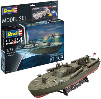REV65147 - Model set Patrol Torpedo Boat PT-109 with painting to assemble