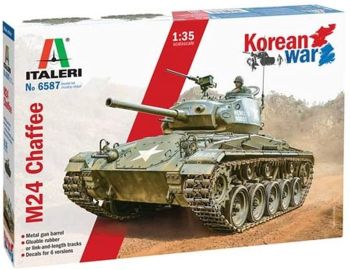 ITA6587 - M24 Chaffee Korean War tank to assemble and paint