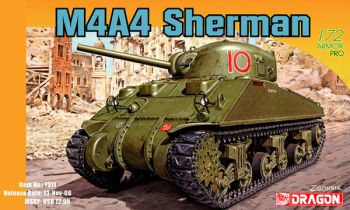 DRA7311 - Medium tank SHERMAN M4A4 to be assembled and painted