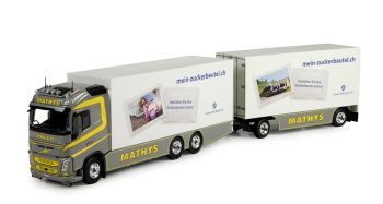 TEK73916 - VOLVO FH04 Globetrotter 6x4 rigid truck with 1+1 axle trailer (MATHYS)
