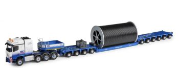 CON78262/02 - MERCEDES-BENZ Actros GL. 8X4 with low-loader platform GOLDHOFER 4+6 axles with reel