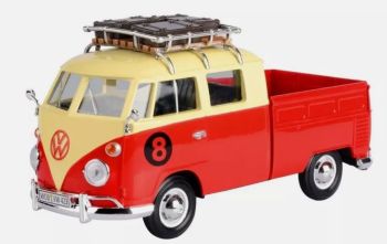 MMAX79582 - VOLKSWAGEN Type 1 Pick-up with red and beige roof rack #8