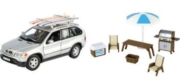 MMAX79723 - Silver BMW X5 with camping accessories
