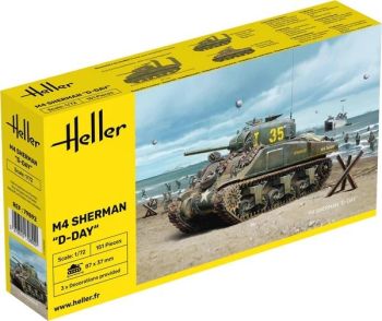 HEL79892 - Sherman M4 tank - D-Day - assembly and painting kit